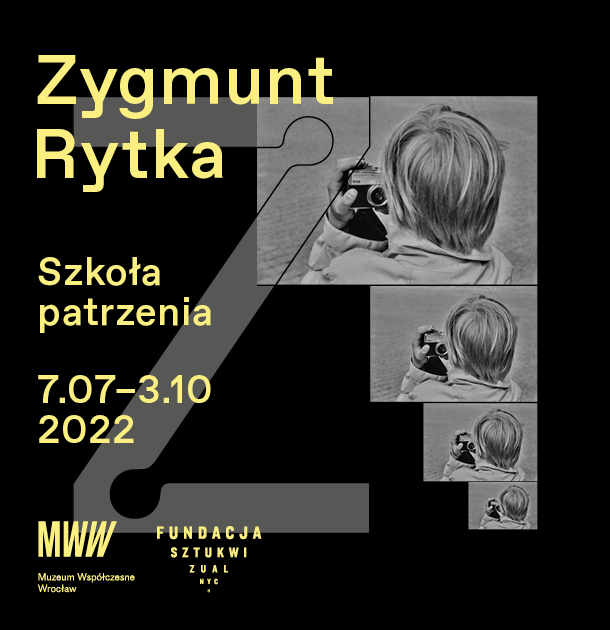 Grafika promująca wystawę „Zygmunt Rytka. Szkoła patrzenia”